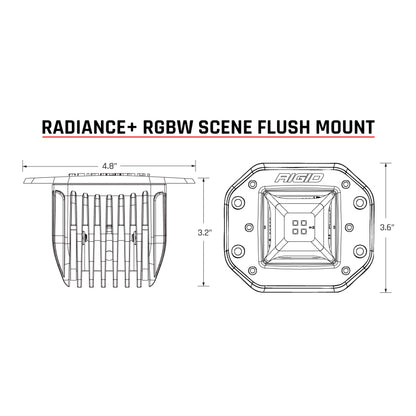 Rigid Industries Radiance+ Scene RGBW Flush Mount - Pair 682153 682153 User 3