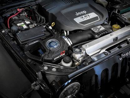aFe Momentum GT PRO 5R Cold Air Intake System Jeep Wrangler JK 12-18 V6-3. 54-76212 Photo - Mounted