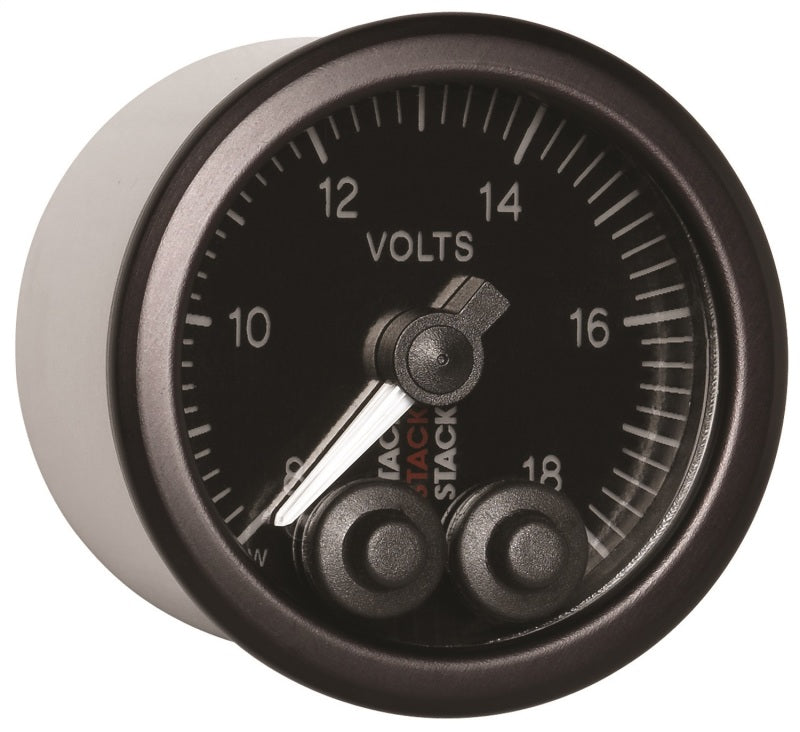 Autometer Stack 52mm 8-18V Pro-Control Battery Voltage Gauge -Black ST3516 ST3516 User 4
