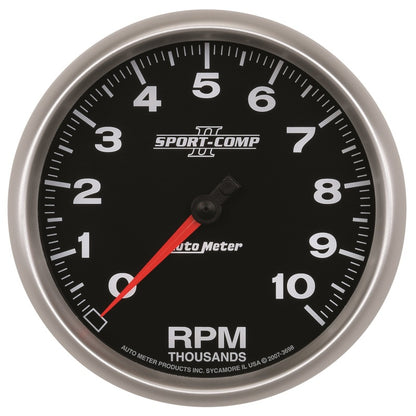 Autometer Gauge, Tachometer, 5", 10k RPM, In-Dash, Sport-Comp II 3698 Photo - Primary