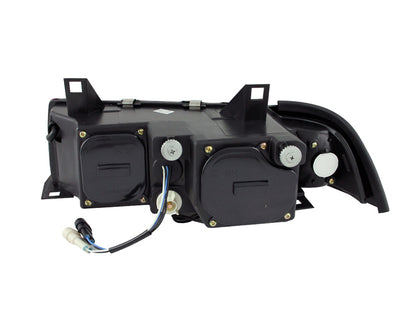 Anzo 1992-1998 BMW 3 Series E36 Projector Headlights w/ Halo Black G2 1 pc 121325 Photo - Unmounted
