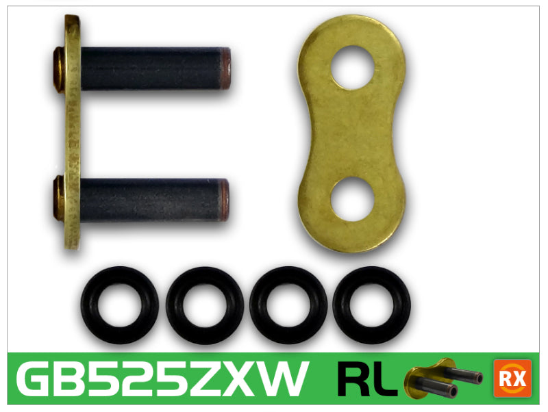 RK Chain 525ZXW Rivet Link - Gold GB525ZXW-RL GB525ZXW-RL User 1