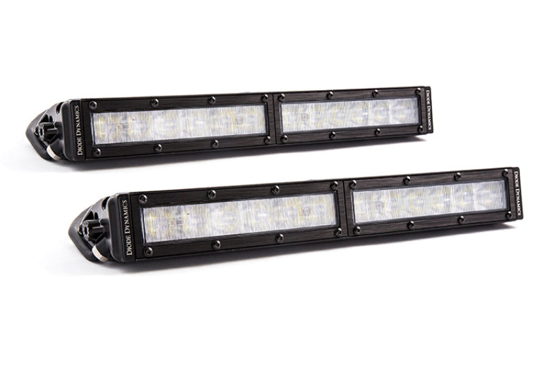 Diode Dynamics 12 In LED Light Bar Single Row Straight Clear Wide (Pair) Stage Series DD5023P DD5023P Photo - Primary