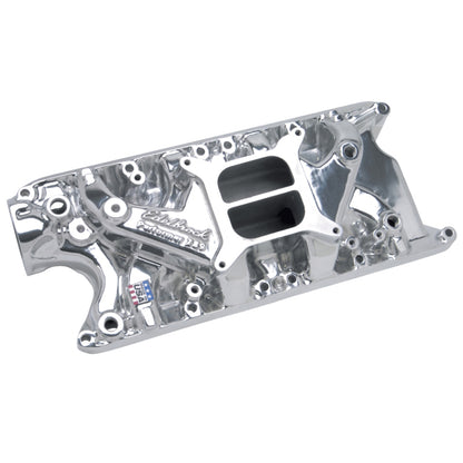 Edelbrock Perf 289 W/O EGR Polished Manifold 21211 Photo - out of package