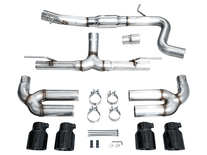 AWE Tuning AWE 22-24 Audi 8Y S3 Track Edition Exhaust  - Diamond Black Tips 3020-43897 3020-43897 Photo - out of package