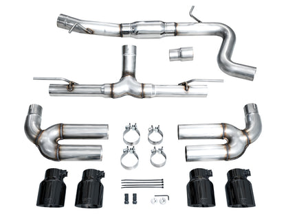 AWE Tuning AWE 22-24 Audi 8Y S3 Track Edition Exhaust  - Diamond Black Tips 3020-43897 3020-43897 Photo - out of package
