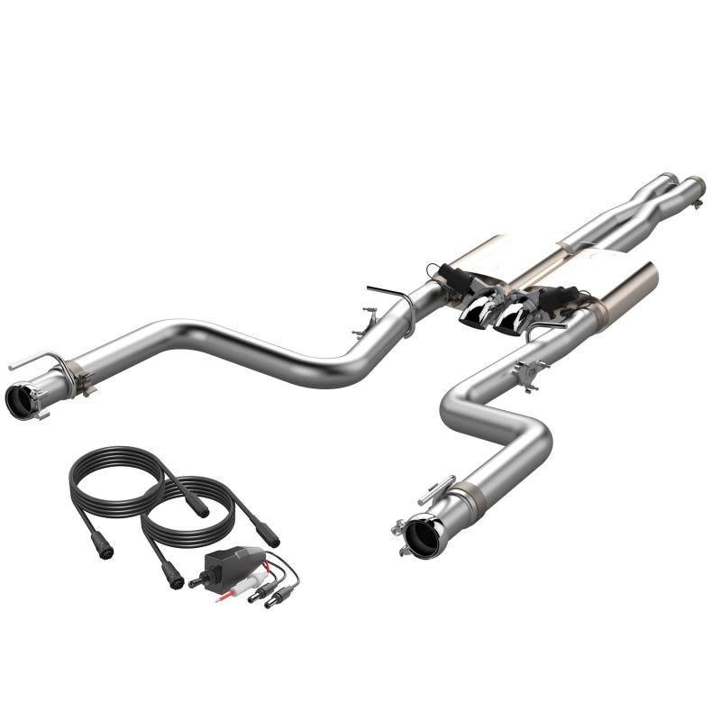 QTP 15-18 Dodge Challenger 6.2L/6.4L 304SS Screamer Cat-Back Exhaust w/3in Tips 430115 430115 Photo - Primary