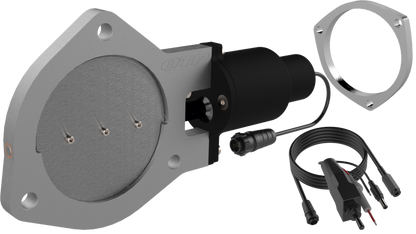 QTP 4in Bolt-On QTEC Electric Cutout Valve w/Flange - Single QTEC40F QTEC40F Photo - Primary