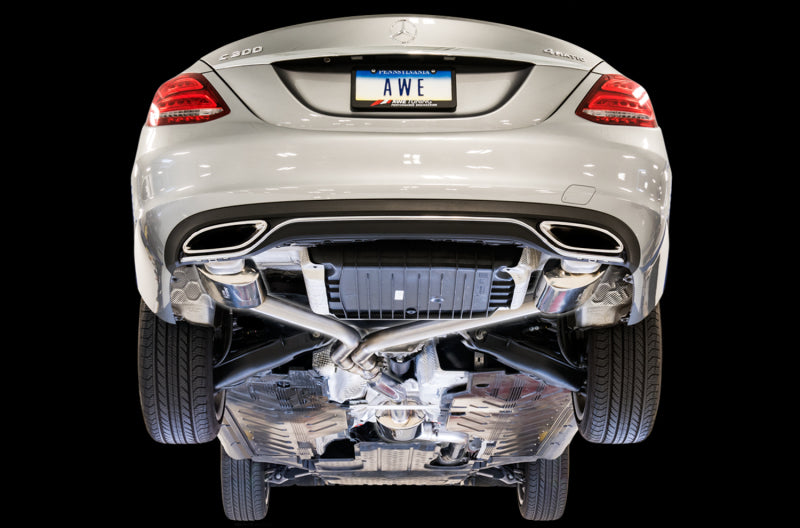 AWE Tuning Mercedes-Benz W205 C300 Touring Edition Exhaust 3015-31014 3015-31014 Photo - Mounted