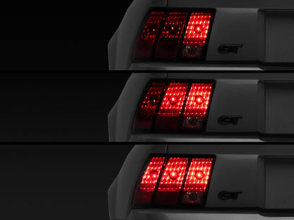 Raxiom 96-04 Ford Mustang Excluding 99-01 Cobra Sequential Tail Light Kit (Plug-and-Play Harness) 49143 49143 Photo - Primary