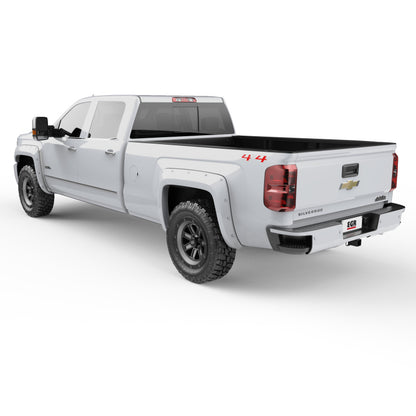 EGR 14+ Chev Silverado 6-8ft Bed Bolt-On Look Color Match Fender Flares - Set - Summit White 791574-GAZ 791574-GAZ Photo - Mounted