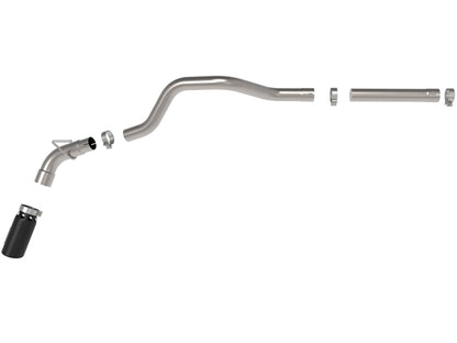 aFe LARGE BORE HD 3in 409-SS DPF-Back Exhaust w/Black Tip 14-18 RAM 1500 EcoDiesel V6-3.0L (td) 49-42065-B 49-42065-B Photo - Unmounted