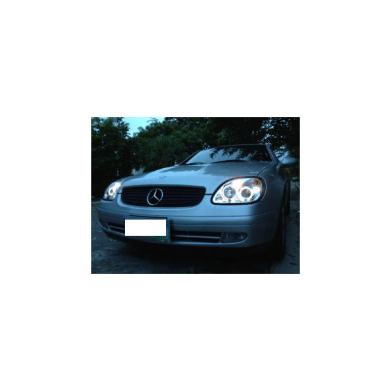 Spyder Mercedes Benz SLK 98-04 Projector Halogen Model- LED Halo Chrm PRO-YD-MBSLK98-1PC-HL-C 5011206 5011206 User 1