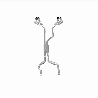 MagnaFlow 20-21 Ford Explorer 3.0L V6 Dual Exit Quad Black Chrome Tip Street Series Cat-Back Exhaust 19515 19515 360 Degree Image Set
