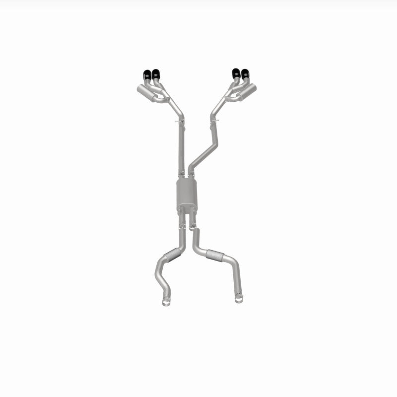 MagnaFlow 20-21 Ford Explorer 3.0L V6 Dual Exit Quad Black Chrome Tip Street Series Cat-Back Exhaust 19515 19515 360 Degree Image Set