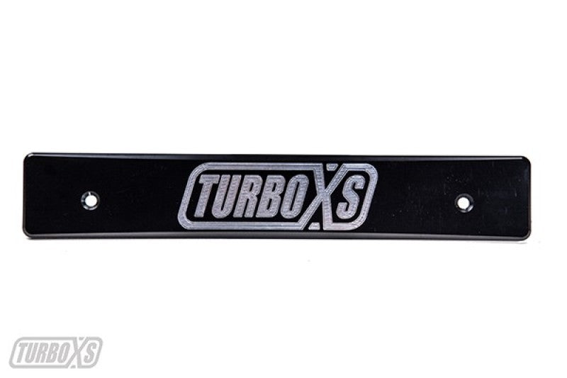 Turbo XS 08-14 Subaru WRX/STi Billet Aluminum License Plate Delete Black Machined TurboXS Logo WS08-LPD-BLK-TXS WS08-LPD-BLK-TXS Photo - Primary