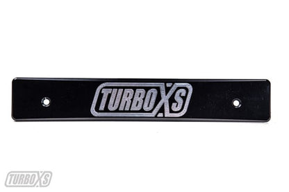Turbo XS 08-14 Subaru WRX/STi Billet Aluminum License Plate Delete Black Machined TurboXS Logo WS08-LPD-BLK-TXS WS08-LPD-BLK-TXS Photo - Primary