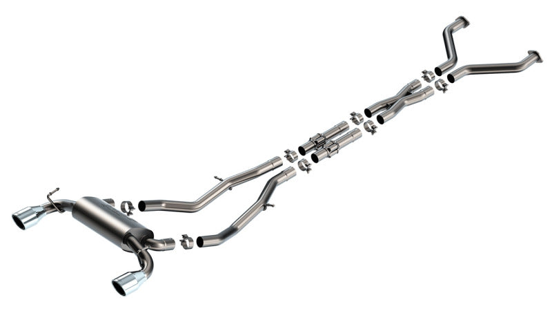 Borla 23-24 Nissan Z 2.5in S-Type Cat Back Exhaust 4.5in Tip - Stainless Steel Tips 140929 140929 Photo - Primary