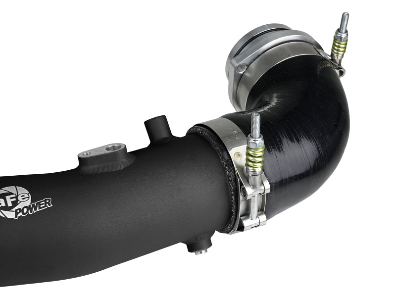 aFe 2020 Toyota Supra 3.0L 3in Black Intercooler Tube - Hot 46-20398-B 46-20398-B Photo - Unmounted