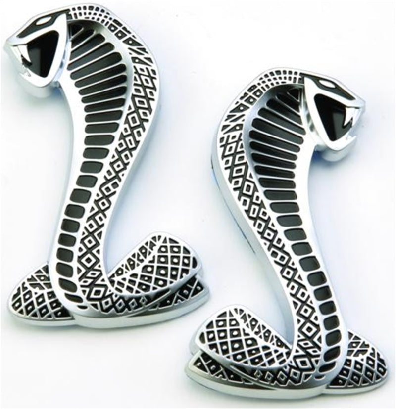 Ford Performance Parts Ford Racing 2007-2009 Mustang SVT Cobra Snake Fender Emblems M-1447-C Photo - Primary