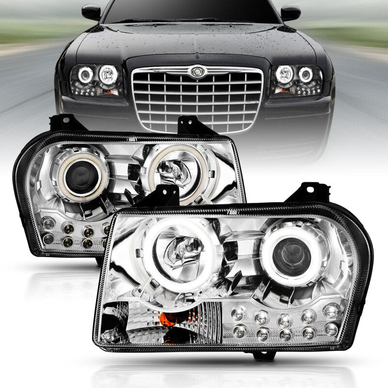 Anzo 2005-2010 Chrysler 300 Projector Headlights w/ Halo Chrome 121136 User 1
