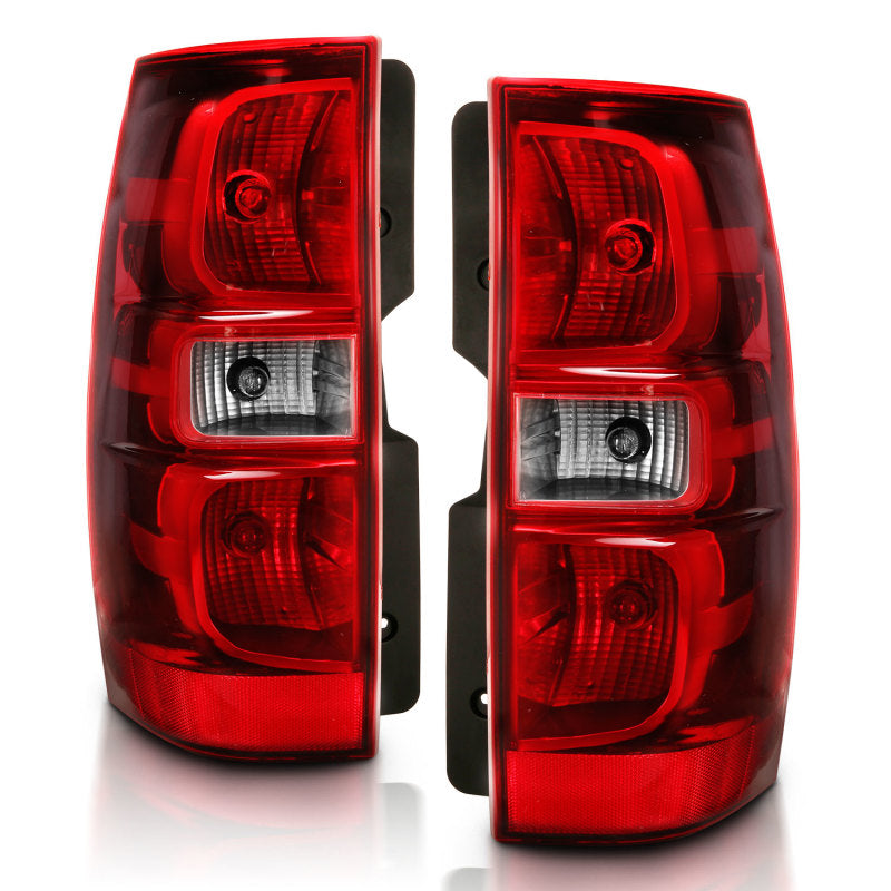 ANZO 2007-2014 Chevy Tahoe Taillight Red/Clear Lens (OE Replacement) 311304 311304 Photo - Unmounted