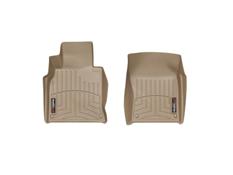 WeatherTech WT FloorLiner - Front - Tan Floor Mats Floor Mats - Rubber main image