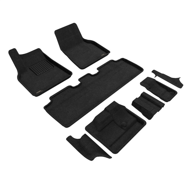 3D MAXpider 21-23 Tesla Model Y 7-Seat Elegant Floor Mat- Black 1St Row 2Nd Row 3Rd Row L1TL03604709 L1TL03604709 Photo - Primary