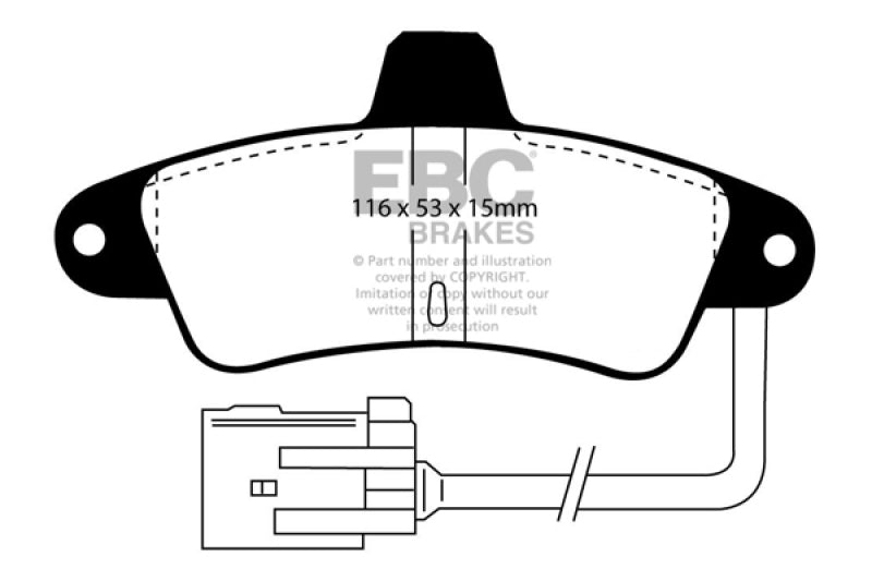 EBC Disc Brake Pad Set DP4965R Photo - Primary