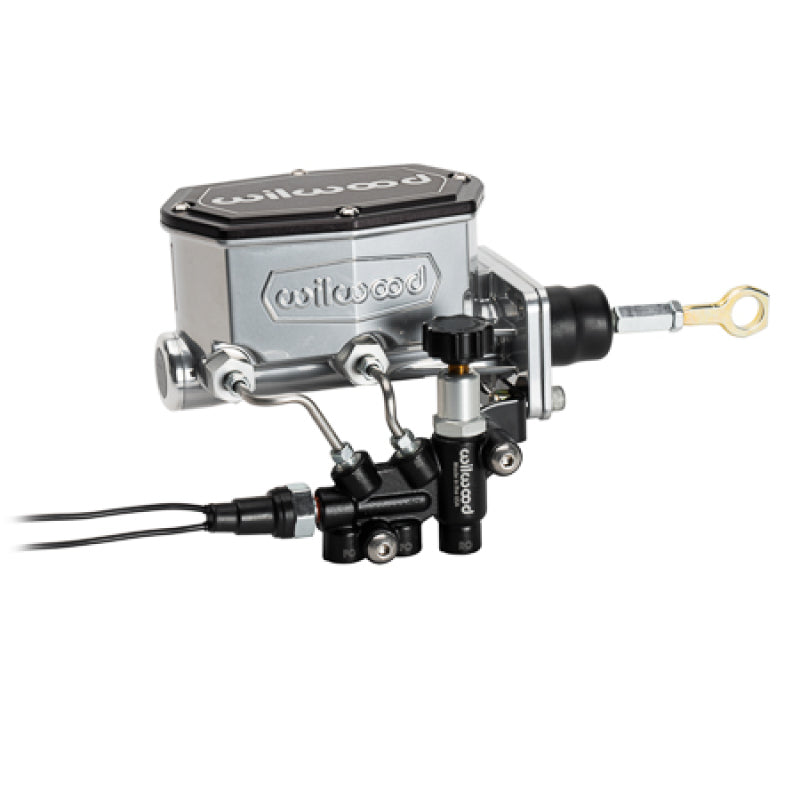 Wilwood Mopar Compact Tandem M/C Kit w/ Combination Valve & Pushrod 15/16in Bore - Chrome 261-16796-P 261-16796-P User 1