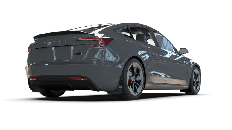 Rally Armor 2024 Tesla Model 3 Highland Black UR Mud Flap White Logo MF122-UR-BLK-WH MF122-UR-BLK-WH User 1