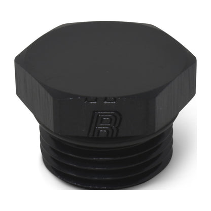 Russell -3 AN Straight Thread Plug Adapter (Black Finish) 660273 Photo - out of package