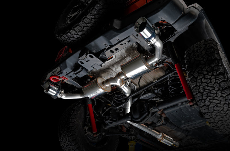 AWE Tuning 2018+ Jeep Wrangler JL/JLU Tread Edition Axle-Back Dual Exhaust - Chrome Silver Tips 3015-32001 3015-32001 Photo - Mounted