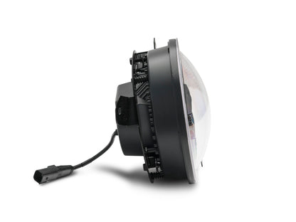 Raxiom 18-22 Jeep Wrangler JL/JT Axial Series LED Headlights- Black Housing (Clear Lens) J133763 J133763 Photo - Close Up