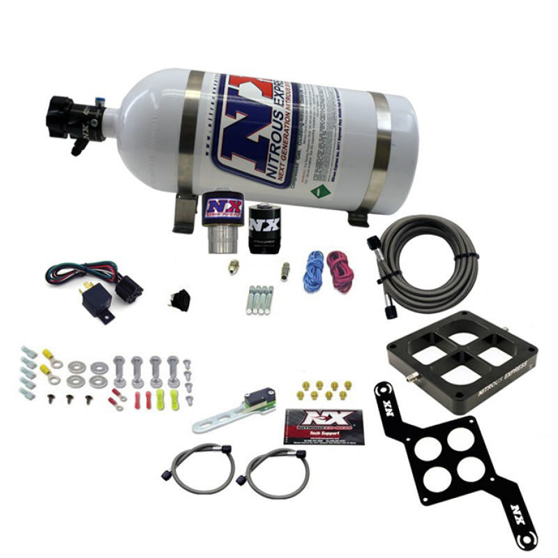 Nitrous Express Single Entry Crossbar RNC .178 4500 Flange Nitrous Kit (250-650HP) w/10lb Bottle 63970-10 63970-10 Photo - Primary