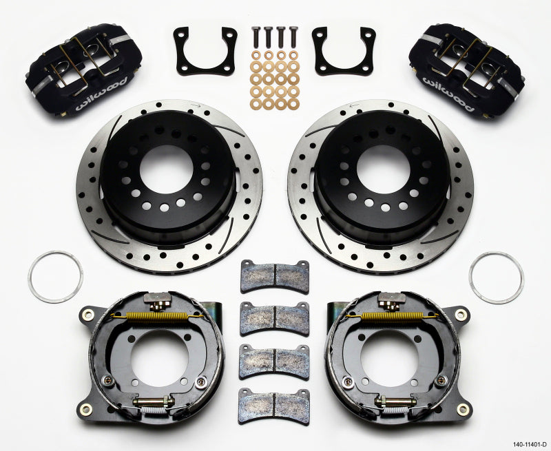 Wilwood FDP-LP 11.00" P-Brake Kit, Drilled, Chevy 12 Bolt Spcl 2.81" Offset 140-11401-D Photo - Primary