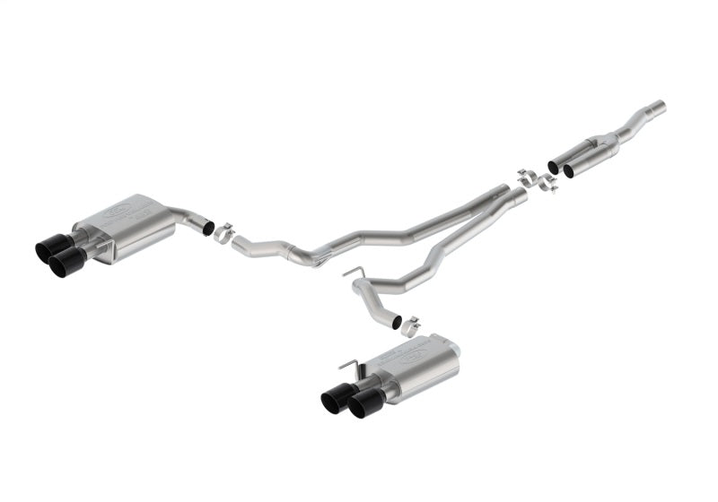 Ford Racing 2024 Mustang 2.3L Extreme Non-Active Cat-Back Exhaust w/GT Valance - Black Tip M-5200-M2EBV M-5200-M2EBV Photo - Primary