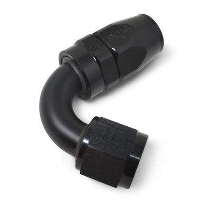 Russell #12 Full Flow Swivel 120° Tight Radius Hose Ends - All Black 613435 Photo - out of package