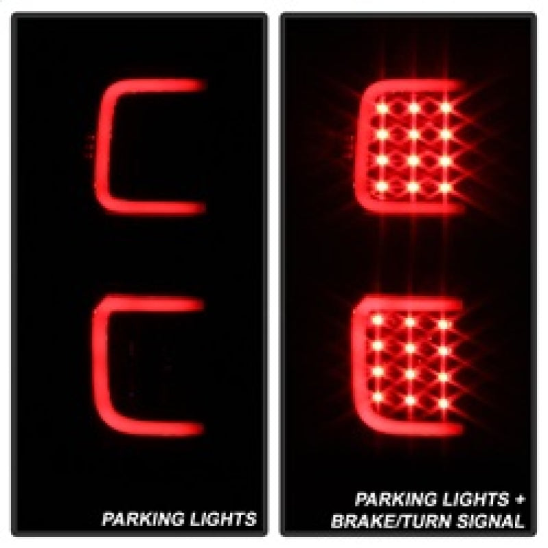 SPYDER xTune Ford F150 09-14 LED Tail Lights - Black ALT-ON-FF15009-LBLED-BK 5082169 5082169 Photo - Unmounted