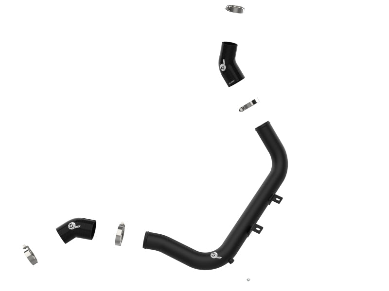 aFe BladeRunner 2-1/4 IN Aluminum Hot Charge Pipe Black 17-20 Hyundai Elantra GT L4-1.6L (t) 46-20638-B 46-20638-B Photo - Unmounted