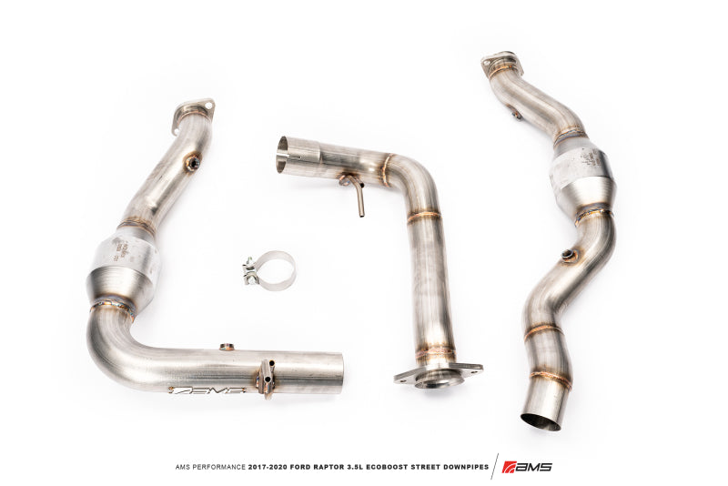 AMS Performance 17-20 Ford Raptor 3.5L Ecoboost Street Downpipes AMS.45.05.0001-2