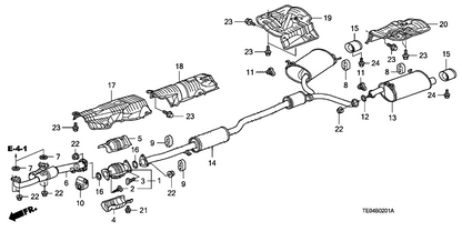 PrivateLabelMfg Gaskets For 08+ ACCORD 08+ TL PCD Primary Catalytic Converters to J-Pipe
