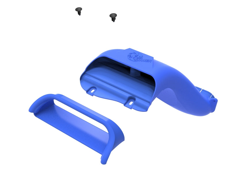 aFe Rapid Induction Dynamic Air Scoop 2021+ Ford F-150V6/V8 - Blue 52-10010SL 52-10010SL Photo - Unmounted