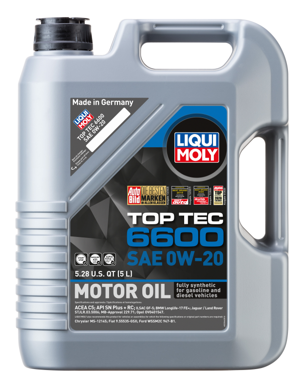 LIQUI MOLY 5L Top Tec 6600 Motor Oil SAE 0W20 22046 22046 Photo - out of package