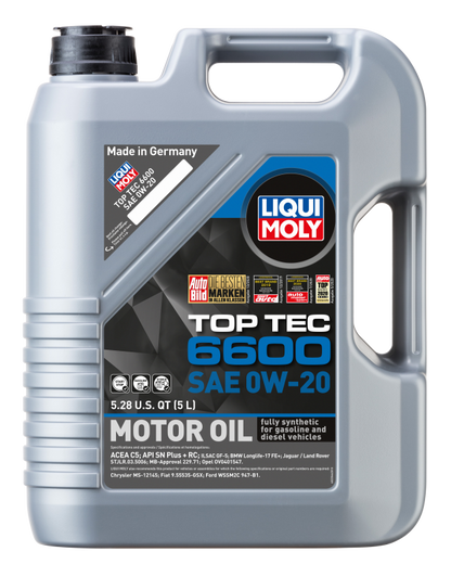 LIQUI MOLY 5L Top Tec 6600 Motor Oil SAE 0W20 22046 22046 Photo - out of package