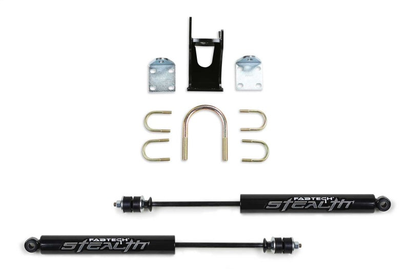 Fabtech 05-20 Ford F250/350 4WD Dual Stealth Steering Stabilizer Kit - Opposing Style FTS8046 FTS8046 Photo - Primary