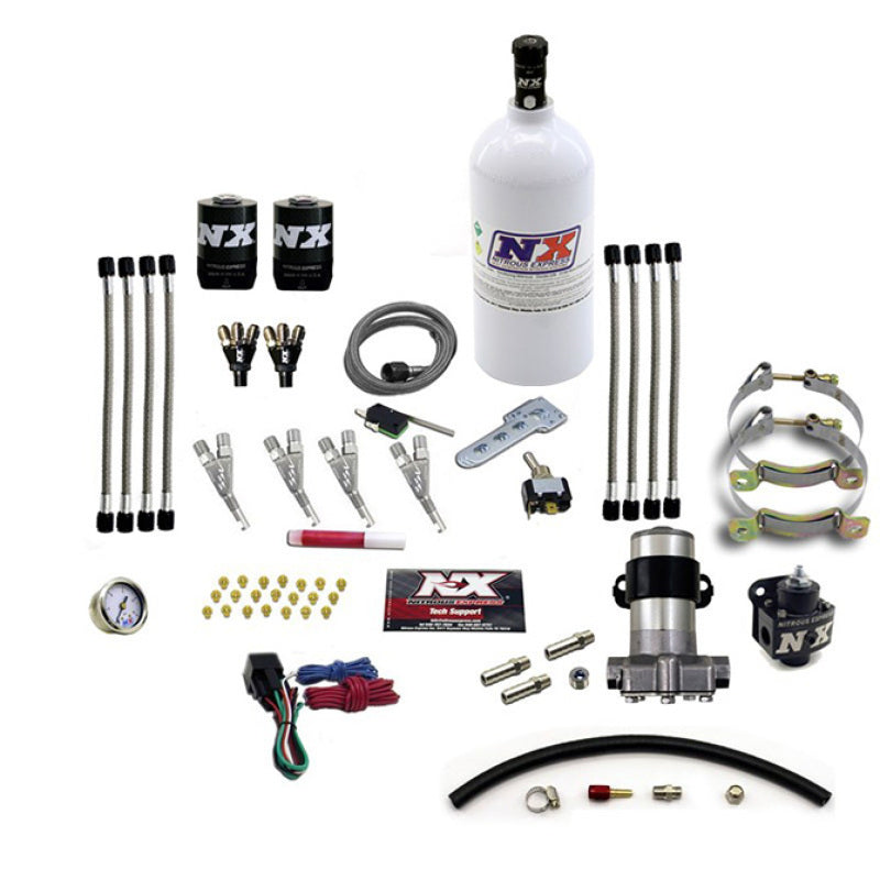 Nitrous Express 4 Cyl Vortec Nitrous Kit (Pro-Mod) w/2.5lb Bottle 60006SSVP 60006SSVP Photo - Primary
