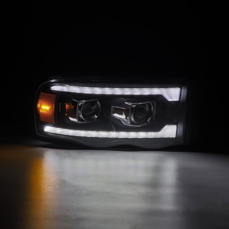 AlphaRex 02-05 Dodge Ram 1500 LUXX LED Proj Headlights Plank Style Black w/Activ Light/Seq Signal 880567 880567 User 3