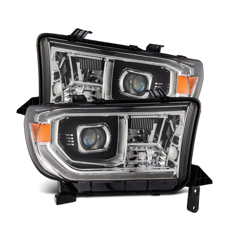 AlphaRex 07-13 Toyota Tundra / 08-17 Sequoia LUXX LED Proj HL Chrome w/Actv Light / Seq. Sig + DRL 880824 880824 Photo - Primary