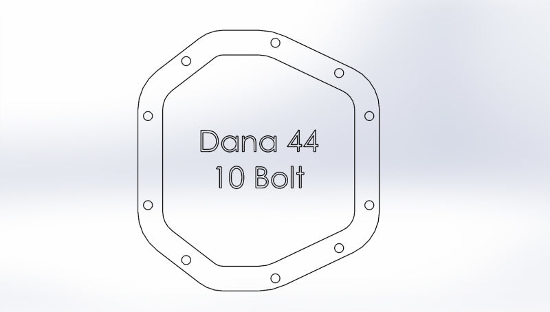 aFe Diff Cover 97-18 Jeep Wrangler (TJ/JK) ONLY Dana 44 Axle Front or Rear (Pro Series) 46-71110B 46-71110B Photo - Unmounted